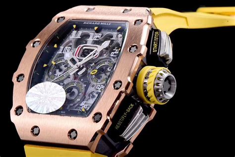 richard mille bracelet jaune|RM 07.